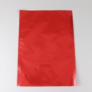 10" x 14" OD PAKVF2.5M Red Mylar Pouch (250/Case) - 25MR1014